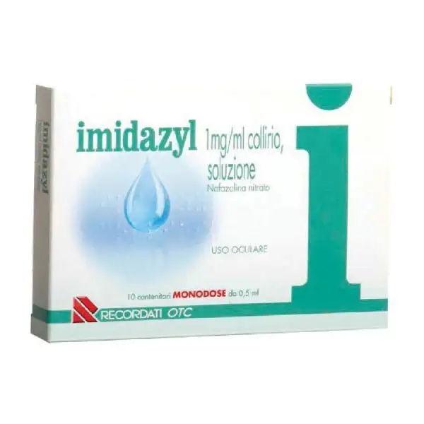 Imidazyl Collirio 1mg/ml Nafazolina Decongestionante 10 Flaconcini Monodose