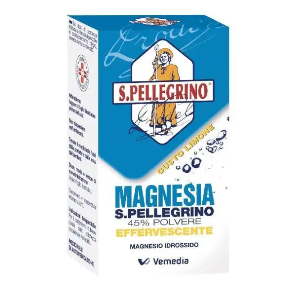 Magnesia San Pellegrino 45% Polvere Effervescente Limone 100g