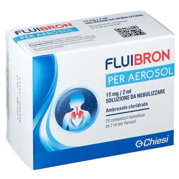 Fluibron Per Aerosol 15mg/2ml Soluzione Da Nebulizzare 20 Flaconcini Monodose