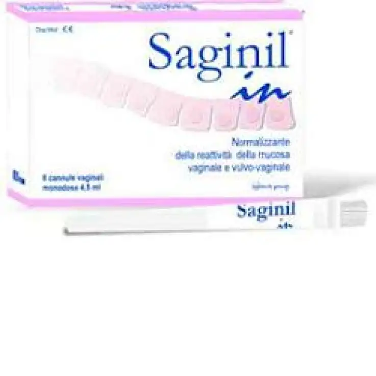 CANNULA VAGINALE SAGINIL MONODOSE DA 4,5ML 10PZ CLASSE I NORMALIZZANTE DELLA REATTIVITA' DELLA MUCOSA VAGINALE