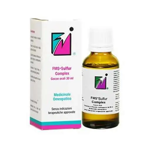 FM SULFUR COMPLEX GOCCE ORALI SOLUZIONE FLACONE IN VETRO CON CONTAGOCCE DA 30 ML