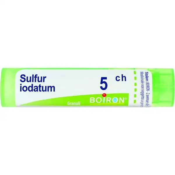 Sulfur Iodat  Boiron  80 Granuli 5 Ch Contenitore Multidose