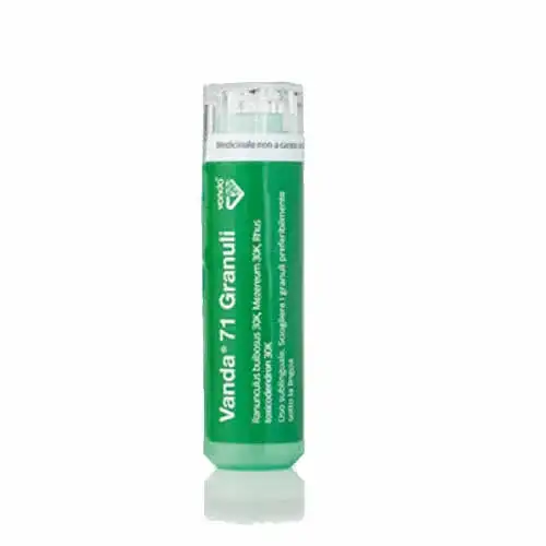 VANDA 71 GRANULI 1 CONTENITORE MULTIDOSE IN PP DA 4 G (80 GRANULI) CON TAPPO DISPENSATORE IN PS