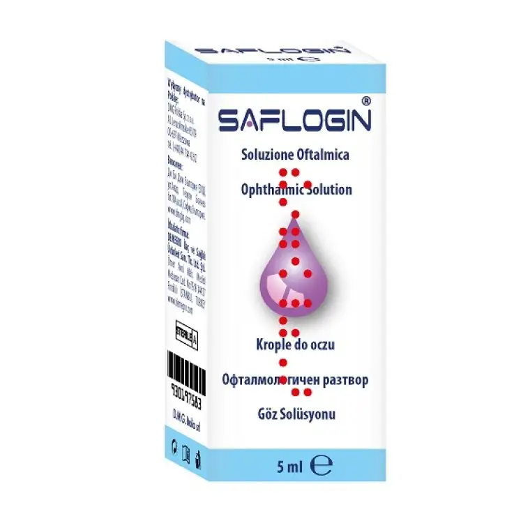 SAFLOGIN SOLUZIONE OFTALMICA LUBRIFICANTE LENITIVA 5 ML CE 0373