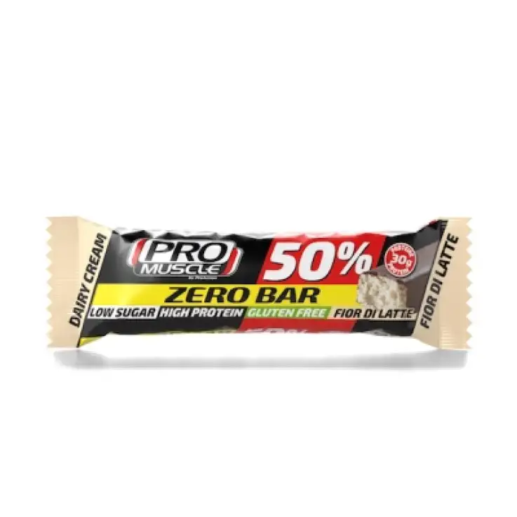 PROMUSCLE ZERO BAR 50% BARRETTA IPERPROTEICA AL FIOR DI LATTE 60 G