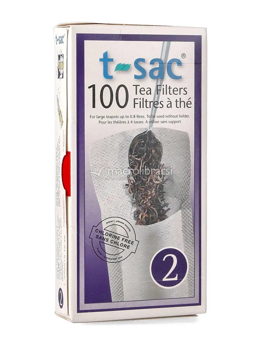 100 Filtri da Tè per Teiere a 4 Tazze