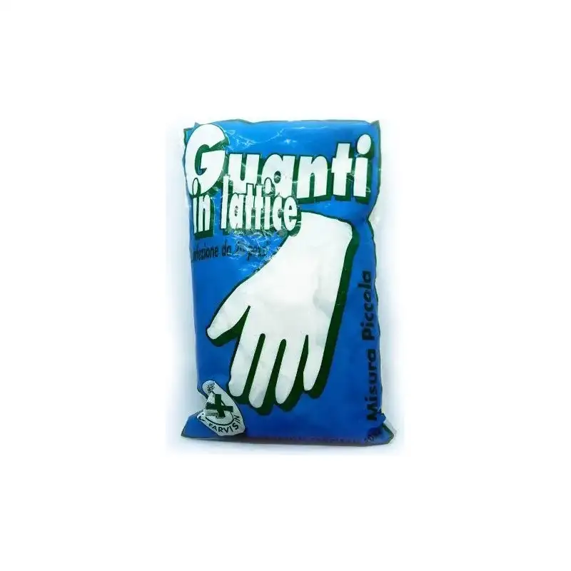 100 guanti in lattice monouso non sterili misura piccola