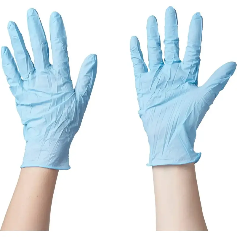 100 guanti in nitrile monouso non sterili senza lattice e polvere taglia s