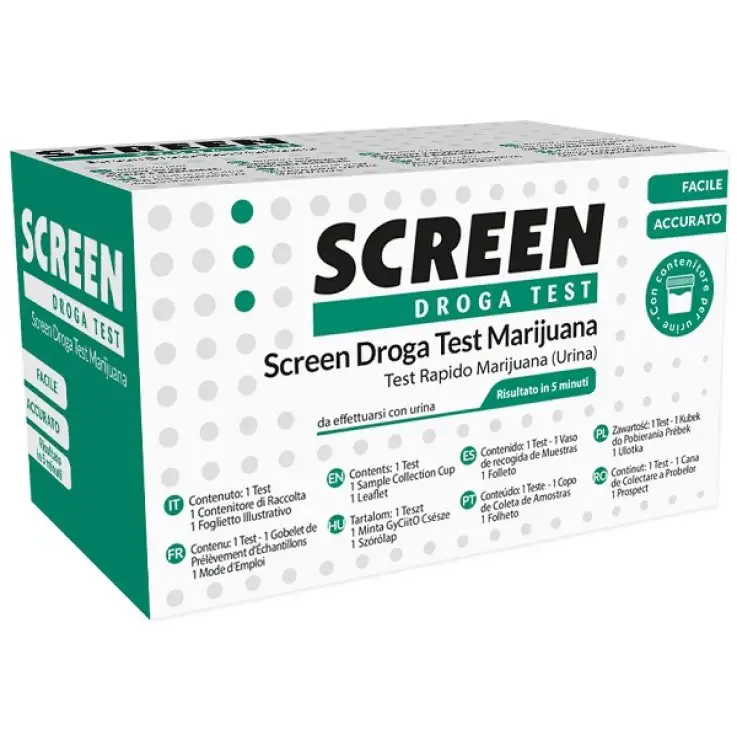 DROGA TEST CHE RILEVA UNA SOSTANZA MARIJUANA THC SCREEN DROGA TEST MARIJUANA