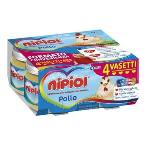 NIPIOL OMOG POLLO 4X80G
