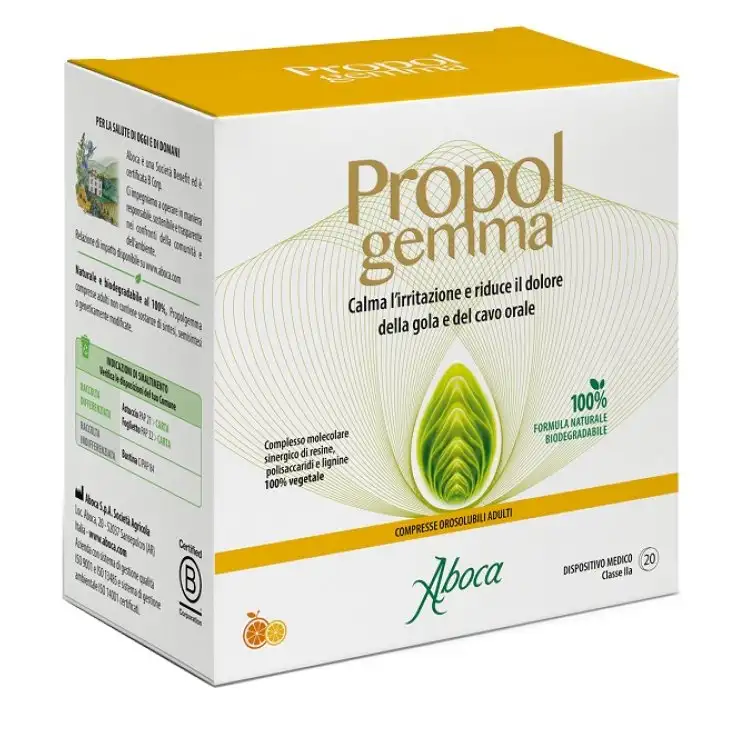PROPOLGEMMA 20 COMPRESSE OROSOLUBILI ADULTI 1,50 G