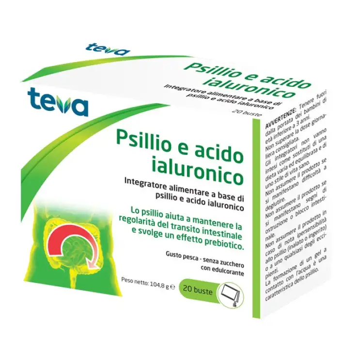 PSILLIO ACIDO IALURONICO TEVA 20 BUSTE 104,8 G
