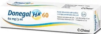 SIRINGA INTRA-ARTICOLARE DONEGAL HA 60 ACIDO IALURONICO SALE SODICO 2% 60 MG/3 ML