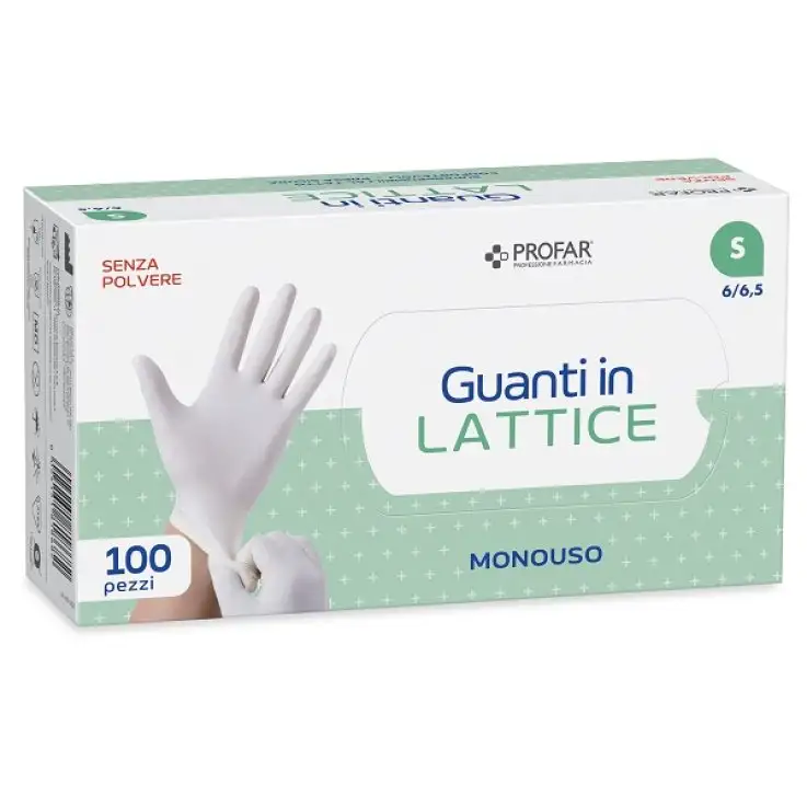 PROFAR GUANTO IN LATTICE SENZA POLVERE S 100 PEZZI