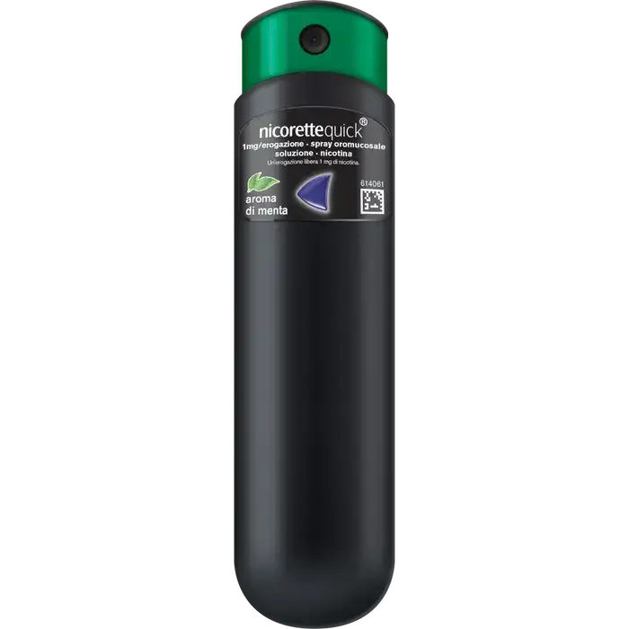 NICORETTEQUICK*1 flaconcino 150 dosi soluzione oromucosale 1 mg/erogazione - Spray per Alleviare Astinenza da Nicotina Menta