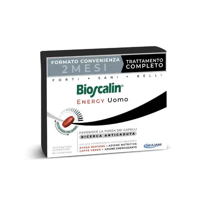 Bioscalin Energy Capelli Uomo 60 Compresse Trattamento 2 mesi