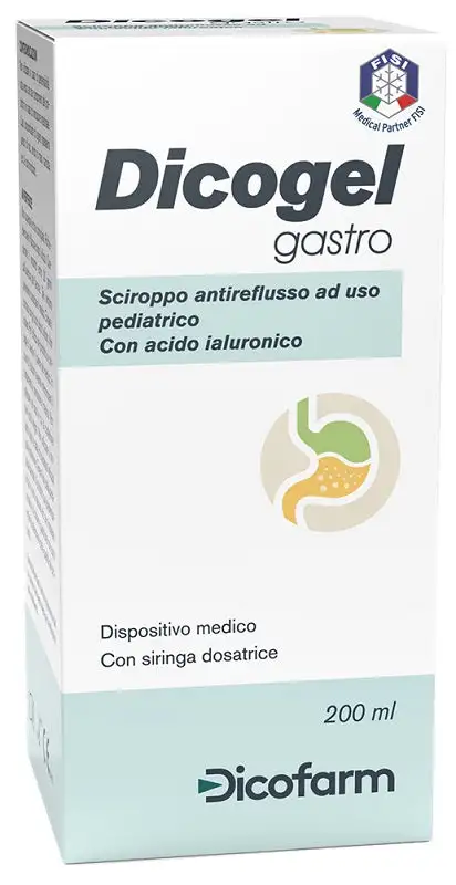 Sciroppo antireflusso pediatrico dicogel gastro 200 ml
