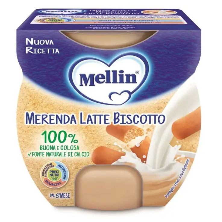 MELLIN Mer.Latte/Bisc.2x100g