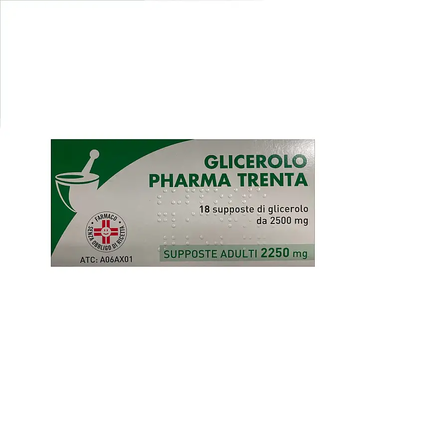 Glicerolo Pharma Trenta 18 Supposte 2500mg