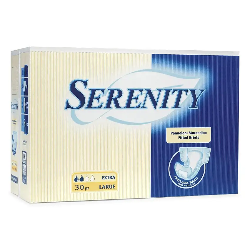 SERENITY PANNOLONE MUTANDINA CLASSIC EXTRA 30 PEZZI TAGLIA L