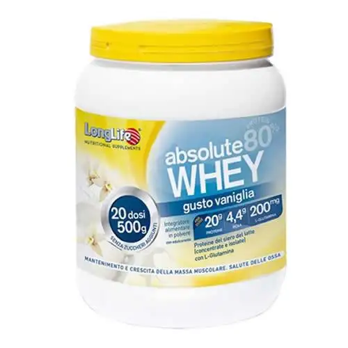 LONGLIFE ABSOLUTE WHEY VANIGLIA 500 G
