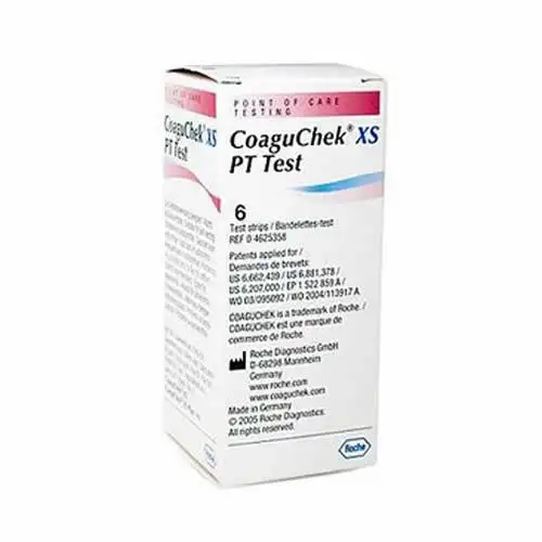 STRISCE REATTIVE PER APPARECCHIO AUTODIAGNOSTICO COAGUCHEK XS PT TEST 6 PEZZI