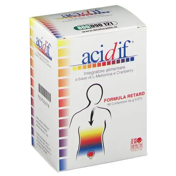 Acidif integratore di metionina e cranberry per le vie urinarie 90 compresse