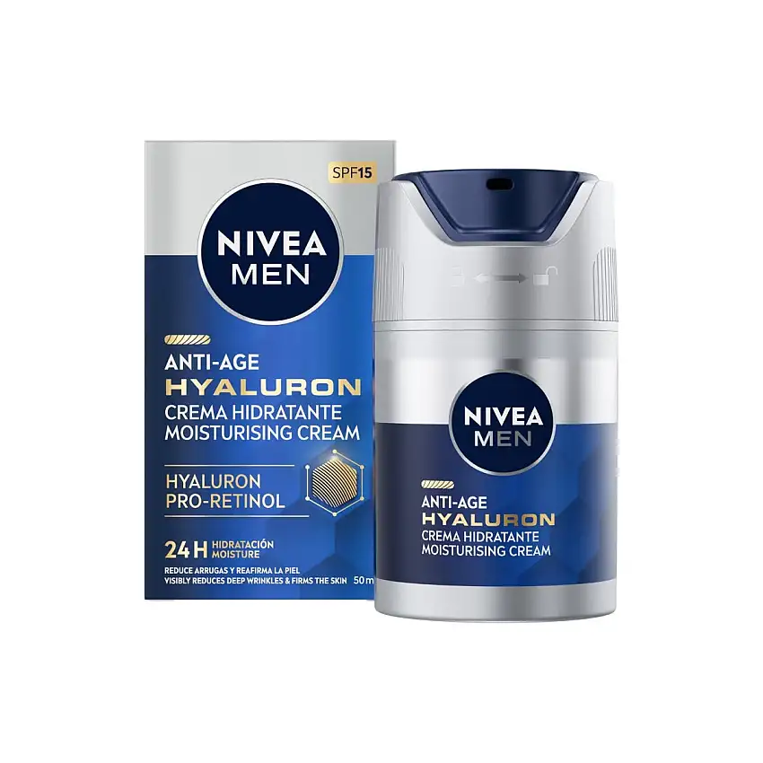 Nivea Men Active Age Hyaluron Crema SPF 15 Idratante Viso 50ml