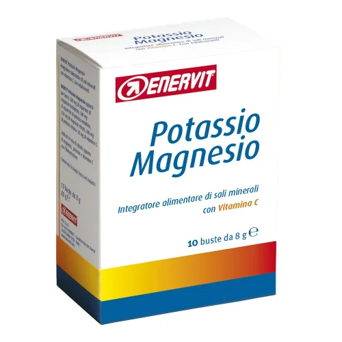 Enervit Potassio Magnesio Integratore Alimentare di Sali Minerali con Vitamina C 10 Bustine