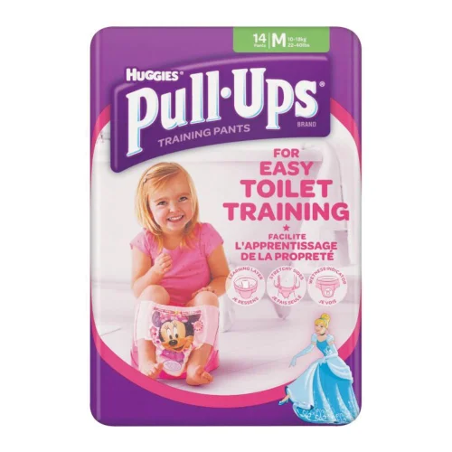 HUGGIES PUL UPS GIR M 11-18K 14P