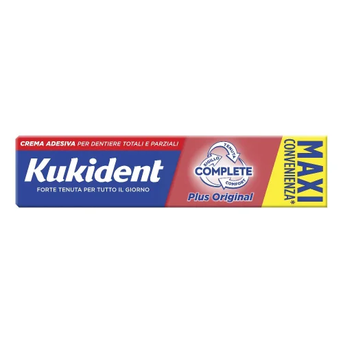 Kukident Plus Complete crema 70 g - Crema adesiva per dentiera