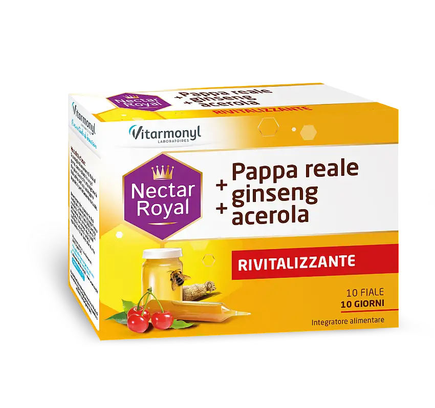 Vitarmonyl Pappa Reale + Ginseng + Acerola 10 Fiale