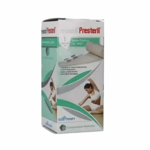 BENDA ELASTICA MEDIPRESTERIL IDEAL COMPRESSIONE MODERATA M4,5X10CM TESI
