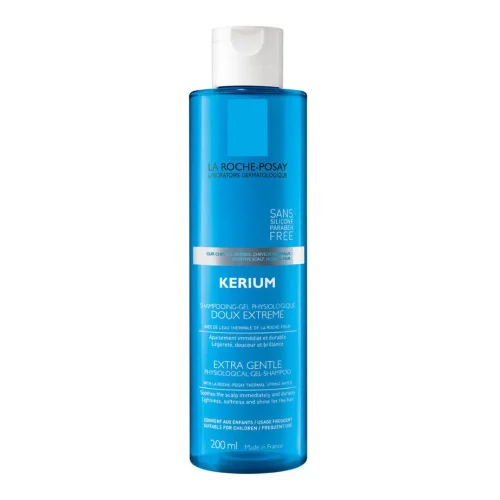 La Roche Posay Kerium Doux Extreme Shampoo Gel per Cuoio Capelluto Sensibile e Capelli Normali 200 ml