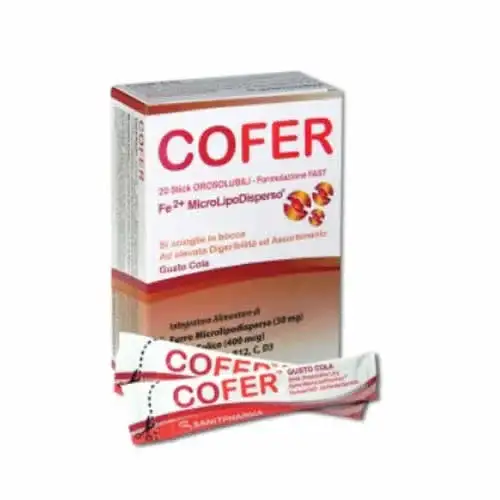 COFER 20 STICK OROSOLUBILI DA 1,6 G GUSTO COLA