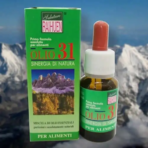 RAIHUEN OLIO 31 ESSENZIALE PURO GRADO ALIMENTARE 15 ML