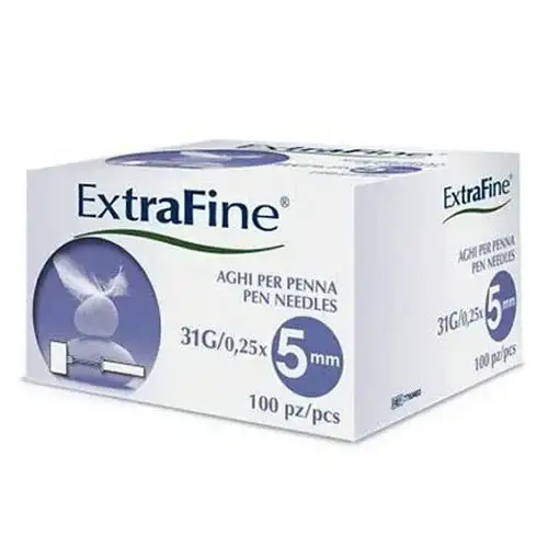 AGO PER PENNA DA INSULINA EXTRAFINE GAUGE 31 5 MM 100 PEZZI