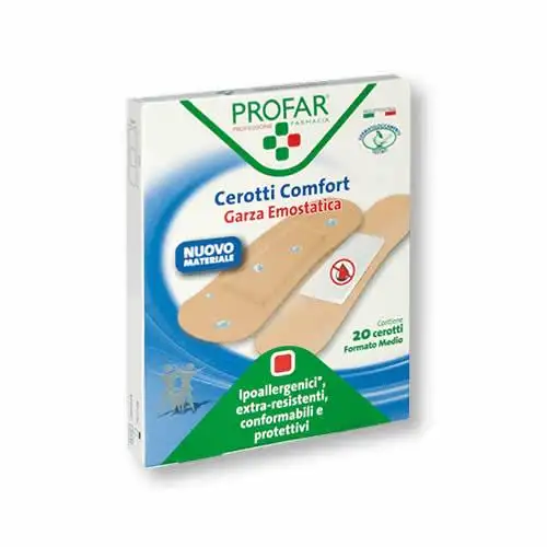 CEROTTO COMFORT GRANDE 7X3 CM 20 PEZZI PROFAR