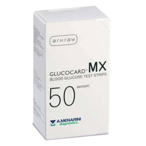 Glucocard-MX Blood Glucose 50 strisce Reagenti per misurare la glicemia