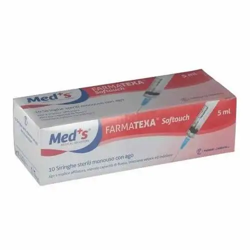 SIRINGA MEDS 5 ML 14 GAUGE 10 PEZZI