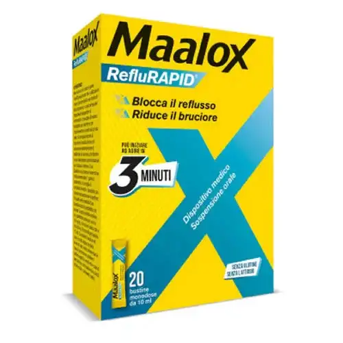 MAALOX REFLURAPID SOSPENSIONE ORALE  20 BUSTINE MONODOSE DA 10 ML
