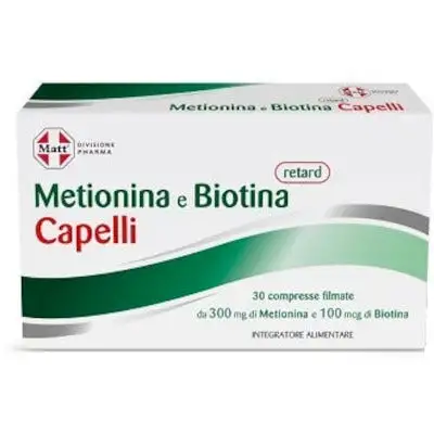 Matt Pharma Metionina/Biotina Retard Capelli 30 Compresse