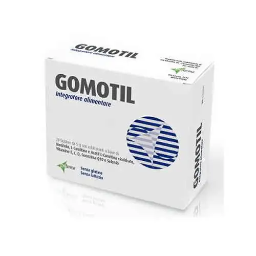 GOMOTIL 20 BUSTINE DA 5 G CON ZUCCHERO ED EDULCORANTI SENZA GLUTINE NATURALMENTE PRIVO DI LATTOSIO