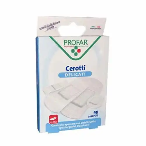 CEROTTO TESSUTO NON TESSUTO DELICATO ASSORTITI 40 PEZZI PROFAR
