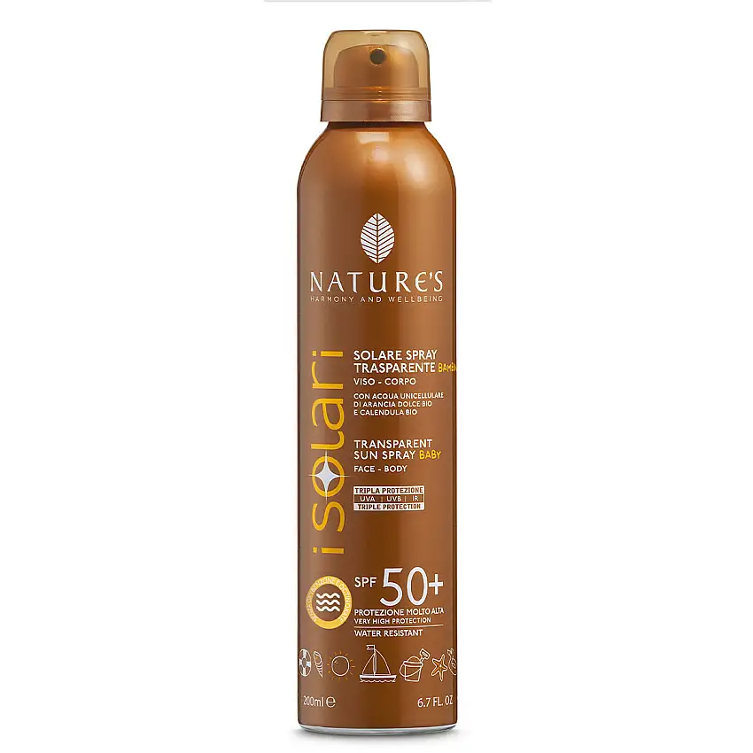 Nature's I Solari Spray Trasparente Bambini SPF50+ 200ml