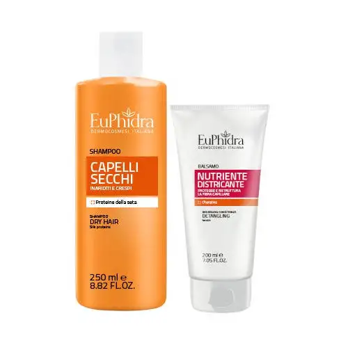 EuPhidra Shampoo Capelli Secchi 250ml + Balsamo Nutriente Districante 200ml
