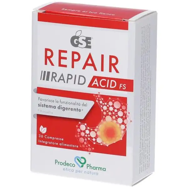 Gse Repair Rapid Acid FS Contro Iperacidità e Bruciore di Stomaco 36 Compresse