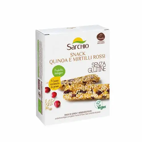 SNACK QUINOA E MIRTILLI ROSSI 80 G