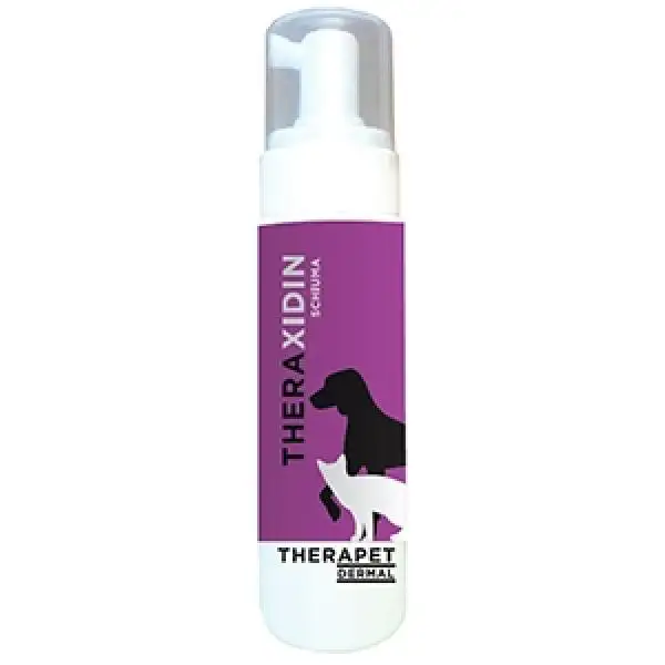 Theraxidin Schiuma Dermatologica Infezioni Cutanee Cani E Gatti 200 ml