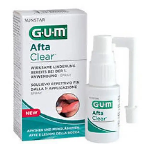 Gum aftaclear spray trattamento antiafte 15 ml